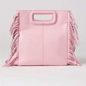 Maje Pink Smooth Leather M Bag